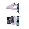StarTech.com Tarjeta PCIe serie de 4 puertos, tarjeta serie PCI Express de cuatro puertos a RS232/RS422/RS485 (DB9), soporte de perfil bajo incl., UART 16C1050, Windows/Linux, conforme a TAA – Protección ESD nivel 4
