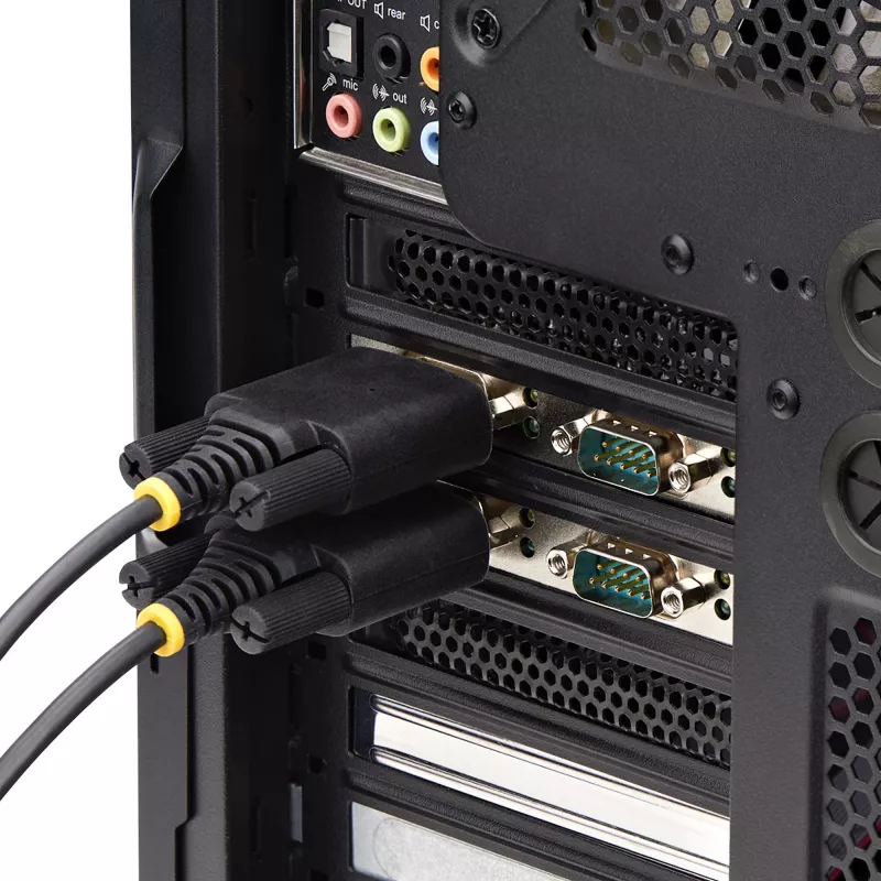 StarTech.com Tarjeta PCIe serie de 4 puertos, tarjeta serie PCI Express de cuatro puertos a RS232/RS422/RS485 (DB9), soporte de perfil bajo incl., UART 16C1050, Windows/Linux, conforme a TAA – Protección ESD nivel 4
