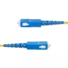 StarTech.com Cable de fibra óptica monomodo OS2 simplex SC a SC (UPC) de 100 m, 9/125 µm, 40G/100G, insensible a curvaturas, baja atenuación de inserción, cable jumper de fibra óptica LSZH