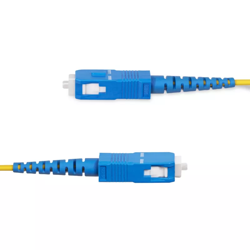 StarTech.com Cable de fibra óptica monomodo OS2 simplex SC a SC (UPC) de 100 m, 9/125 µm, 40G/100G, insensible a curvaturas, baja atenuación de inserción, cable jumper de fibra óptica LSZH