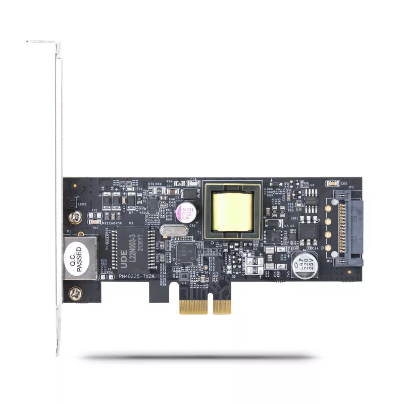 StarTech.com Tarjeta de red PoE NBASE-T de 2.5Gbps de 1 puerto, Intel I225-V, NIC Multi-Gigabit PoE+ 802.3af/at, tarjeta LAN para servidor PCI Express, interfaz Ethernet de sobremesa alimentada por SATA – Compatible con Windows, Linux