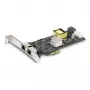 StarTech.com Tarjeta de red PoE NBASE-T de 2.5Gbps de 2 puertos, doble Intel I225-V, NIC Multi-Gigabit PoE+ 802.3af/at, tarjeta LAN para servidor PCI Express, alimentación LP4/PCIe de 8 pines