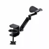 StarTech.com Reposabrazos ajustable para escritorio de oficina, soporte ergonómico para brazo/codo, giro de 360 grados, montaje por pinza/sin taladrar, negro