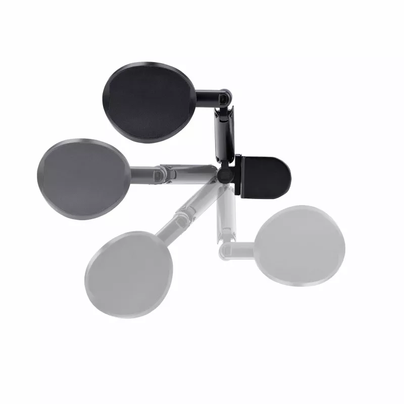 StarTech.com Reposabrazos ajustable para escritorio de oficina, soporte ergonómico para brazo/codo, giro de 360 grados, montaje por pinza/sin taladrar, negro