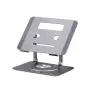 StarTech.com Soporte giratorio para portátil, giratorio 360°, elevador de escritorio ergonómico para ordenador, plataforma elevada con inclinación ajustable, máx. 5 kg, construcción de aluminio, diseño portátil