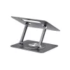 StarTech.com Soporte giratorio para portátil, giratorio 360°, elevador de escritorio ergonómico para ordenador, plataforma elevada con inclinación ajustable, máx. 5 kg, construcción de aluminio, diseño portátil