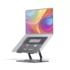 StarTech.com Soporte giratorio para portátil, giratorio 360°, elevador de escritorio ergonómico para ordenador, plataforma elevada con inclinación ajustable, máx. 5 kg, construcción de aluminio, diseño portátil