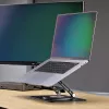 StarTech.com Soporte giratorio para portátil, giratorio 360°, elevador de escritorio ergonómico para ordenador, plataforma elevada con inclinación ajustable, máx. 5 kg, construcción de aluminio, diseño portátil