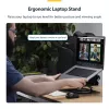 StarTech.com Soporte giratorio para portátil, giratorio 360°, elevador de escritorio ergonómico para ordenador, plataforma elevada con inclinación ajustable, máx. 5 kg, construcción de aluminio, diseño portátil