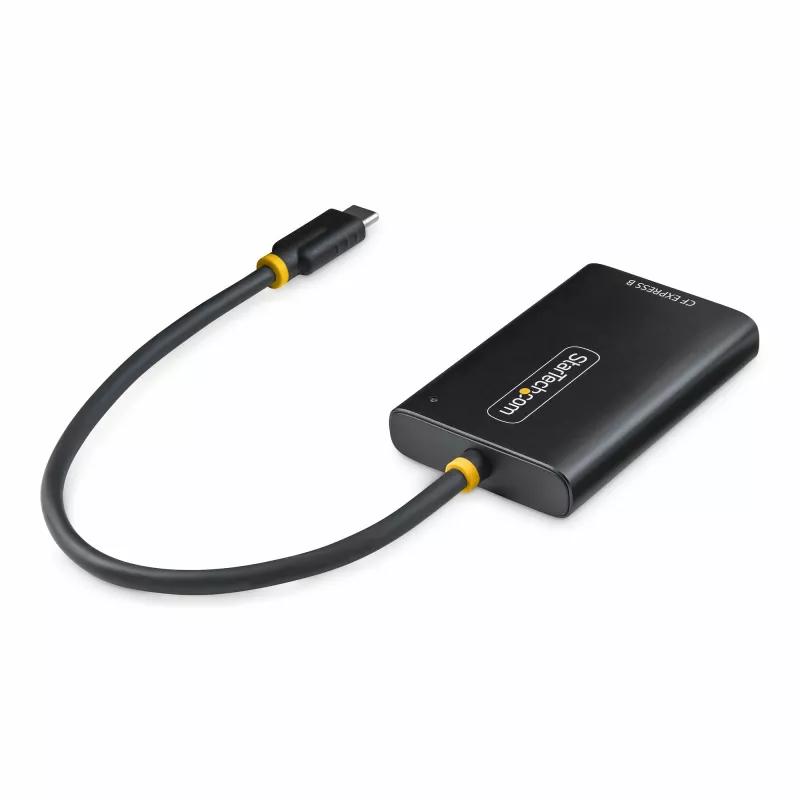 StarTech.com Lector de tarjetas CFexpress Type-B USB-C, USB 10Gbps, lector de tarjetas de memoria portátil, adaptador USB Type-C a CF-Express 2.0, funciona con cualquier sistema operativo
