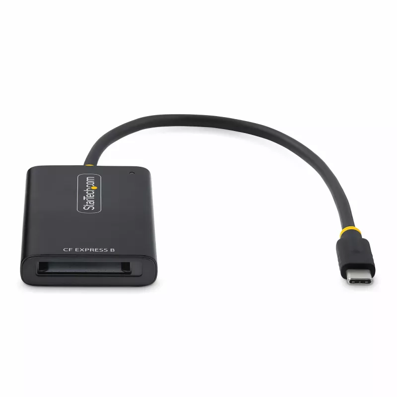 StarTech.com Lector de tarjetas CFexpress Type-B USB-C, USB 10Gbps, lector de tarjetas de memoria portátil, adaptador USB Type-C a CF-Express 2.0, funciona con cualquier sistema operativo