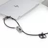 StarTech.com Kit de bloqueo para portátil/sobremesa y periféricos, candado de seguridad antirrobo, ranura K, cable de acero de 9,8 pies (3 m), 3 dispositivos, código de 4 dígitos personalizable – TAA