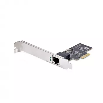 StarTech.com Tarjeta de red PCIe NBASE-T de 2,5Gbps de 1 puerto, Intel® I225-V, tarjeta de red para ordenador de un solo puerto, NIC Ethernet MultiGigabit, tarjeta LAN para servidor PCI Express
