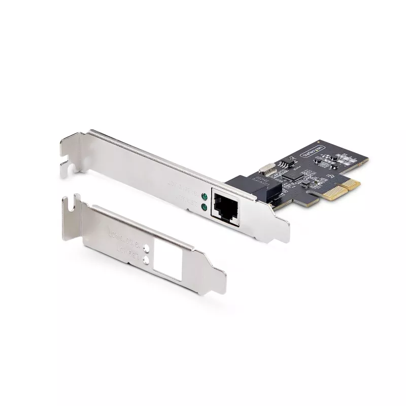 StarTech.com Tarjeta de red PCIe NBASE-T de 2,5Gbps de 1 puerto, Intel® I225-V, tarjeta de red para ordenador de un solo puerto, NIC Ethernet MultiGigabit, tarjeta LAN para servidor PCI Express