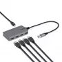 StarTech.com Hub USB-A de 4 puertos, 5 Gbit/s, alimentado por bus, hub USB-A a 4x USB-A con entrada de alimentación auxiliar USB-C, cable host de 30 cm, hub USB portátil para sobremesa/portátil