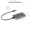 StarTech.com Hub USB-A de 4 puertos, 5 Gbit/s, alimentado por bus, hub USB-A a 4x USB-A con entrada de alimentación auxiliar USB-C, cable host de 30 cm, hub USB portátil para sobremesa/portátil