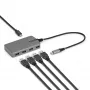 StarTech.com Hub USB-C de 4 puertos, 5 Gbit/s, alimentado por bus, hub USB-C a 4x USB-A con entrada de alimentación auxiliar USB-C, cable host de 1ft/30cm, hub USB portátil para sobremesa/portátil