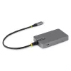 StarTech.com Hub USB-C de 4 puertos, 5 Gbit/s, alimentado por bus, hub USB-C a 4x USB-A con entrada de alimentación auxiliar USB-C, cable host de 1ft/30cm, hub USB portátil para sobremesa/portátil