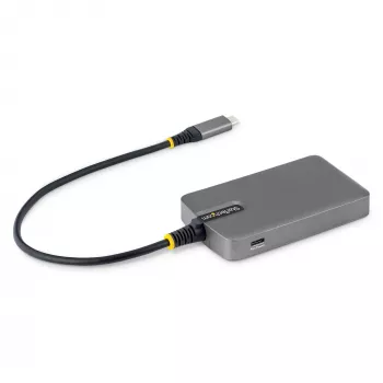 StarTech.com Hub USB-C de 4 puertos, 5 Gbit/s, alimentado por bus, hub USB-C a 4x USB-A con entrada de alimentación auxiliar USB-C, cable host de 1ft/30cm, hub USB portátil para sobremesa/portátil