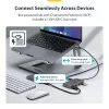 StarTech.com Hub USB-C de 4 puertos, 5 Gbit/s, alimentado por bus, hub USB-C a 4x USB-A con entrada de alimentación auxiliar USB-C, cable host de 1ft/30cm, hub USB portátil para sobremesa/portátil
