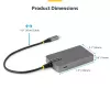 StarTech.com Hub USB-C de 4 puertos, 5 Gbit/s, alimentado por bus, hub USB-C a 4x USB-A con entrada de alimentación auxiliar USB-C, cable host de 1ft/30cm, hub USB portátil para sobremesa/portátil