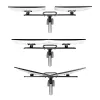 StarTech.com Soporte de escritorio brazo doble para monitor con barra transversal, hasta pantallas de 27 pulgadas, VESA 75x75/100x100, máx. 33 lb/15 kg, pinza en C, totalmente articulado, resorte mecánico, TAA