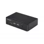 StarTech.com Switch KVM DisplayPort de 2 puertos, 4K 60Hz, DP 1.2, gestión EDID, hub USB 3.0 de 2 puertos, 4x puertos USB HID, conforme a TAA