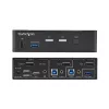 StarTech.com Switch KVM DisplayPort de 2 puertos, 4K 60Hz, DP 1.2, gestión EDID, hub USB 3.0 de 2 puertos, 4x puertos USB HID, conforme a TAA