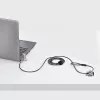 StarTech.com Pack de 25 candados universales para portátil de 2 m, cable de seguridad serializado para portátil, compatible con Noble Wedge®/Nano/K-Slot, cable con cierre de combinación sin llave – TAA
