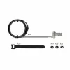 StarTech.com Pack de 25 candados universales para portátil de 2 m, cable de seguridad serializado para portátil, compatible con Noble Wedge®/Nano/K-Slot, cable con cierre de combinación sin llave – TAA