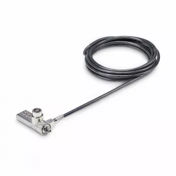 StarTech.com Pack de 10 candados para portátil de doble acceso, cable de seguridad de 1,98 m con apertura con la misma llave y combinación para dispositivos con ranura K, cable de acero antirrobo para ordenador