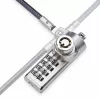 StarTech.com Pack de 10 candados para portátil de doble acceso, cable de seguridad de 1,98 m con apertura con la misma llave y combinación para dispositivos con ranura K, cable de acero antirrobo para ordenador