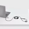 StarTech.com Pack de 10 candados para portátil de doble acceso, cable de seguridad de 1,98 m con apertura con la misma llave y combinación para dispositivos con ranura K, cable de acero antirrobo para ordenador