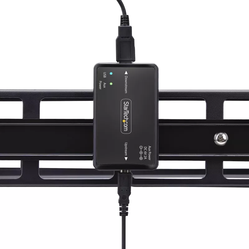 Aislador galvánico USB de StarTech.com, hasta 6 kV, filtro de interferencias eléctricas, IP40, montaje en carril DIN, filtro de red aislado, USB 2.0/1.1, 5 V/250 mA, Plug-and-Play, TAA
