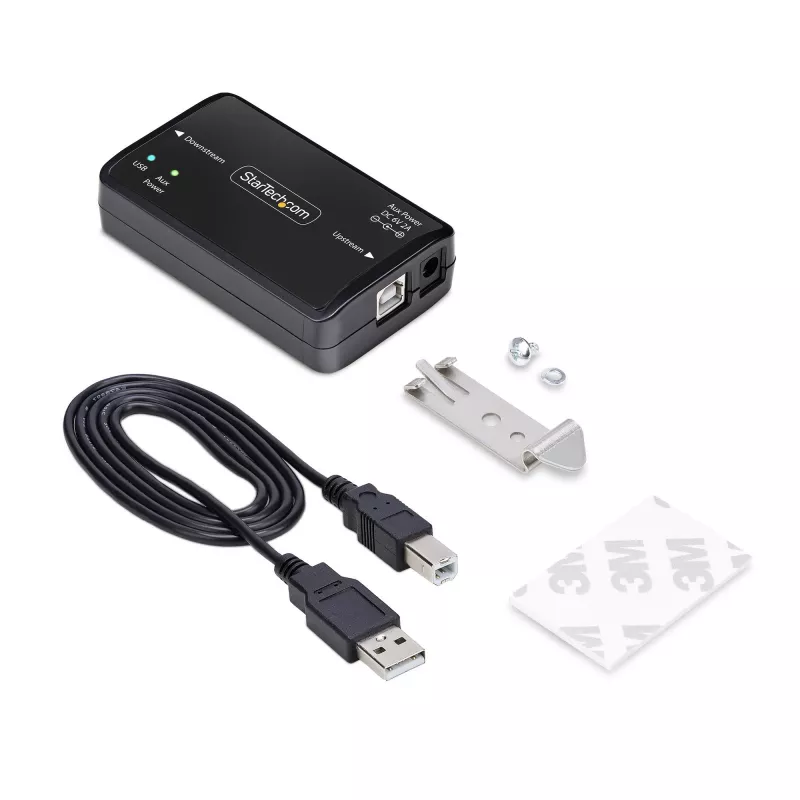 Aislador galvánico USB de StarTech.com, hasta 6 kV, filtro de interferencias eléctricas, IP40, montaje en carril DIN, filtro de red aislado, USB 2.0/1.1, 5 V/250 mA, Plug-and-Play, TAA