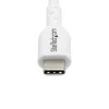 StarTech.com Cable de carga USB-C blanco de 3 m (9.8 ft), cable USB-C, cable de carga para portátil USB 2.0 Type-C, 60W 3A Power Delivery, funda TPE, cable de transferencia de datos USB-C, M/M