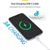 StarTech.com Cable de carga USB-C blanco de 3 m (9.8 ft), cable USB-C, cable de carga para portátil USB 2.0 Type-C, 60W 3A Power Delivery, funda TPE, cable de transferencia de datos USB-C, M/M