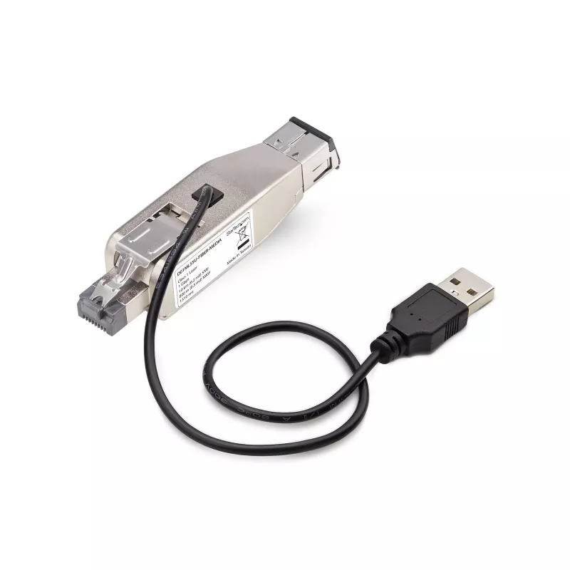 StarTech.com Dongle convertidor de medios Gigabit de fibra a Ethernet RJ45, óptico monomodo 10 km/multimodo 800 m, alimentación USB, diseño compacto, carcasa metálica, Micro Mini, TAA