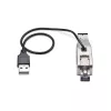 StarTech.com Dongle convertidor de medios Gigabit de fibra a Ethernet RJ45, óptico monomodo 10 km/multimodo 800 m, alimentación USB, diseño compacto, carcasa metálica, Micro Mini, TAA