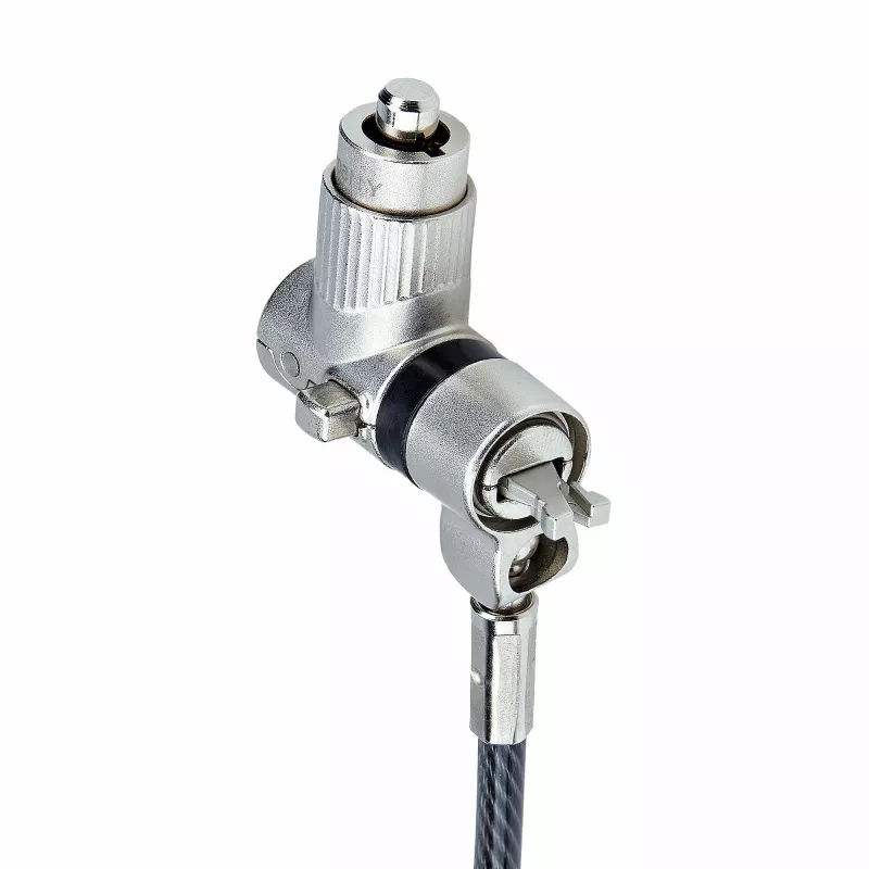 StarTech.com Pack de 25 candados universales para portátil de 2 m (6,6 ft), cable de seguridad con llave maestra, seguridad informática, compatible con Noble Wedge®/Nano/K-Slot; cable antirrobo resistente a cortes