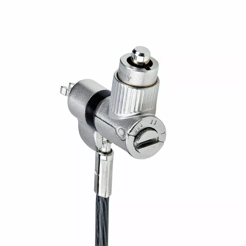 StarTech.com Pack de 25 candados universales para portátil de 2 m (6,6 ft), cable de seguridad con llave maestra, seguridad informática, compatible con Noble Wedge®/Nano/K-Slot; cable antirrobo resistente a cortes