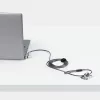 StarTech.com Pack de 25 candados universales para portátil de 2 m (6,6 ft), cable de seguridad con llave maestra, seguridad informática, compatible con Noble Wedge®/Nano/K-Slot; cable antirrobo resistente a cortes