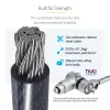 StarTech.com Pack de 25 candados universales para portátil de 2 m (6,6 ft), cable de seguridad con llave maestra, seguridad informática, compatible con Noble Wedge®/Nano/K-Slot; cable antirrobo resistente a cortes