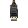StarTech.com Cable DisplayPort certificado por VESA de 2 m (6,6 ft) – pack de 10 – cable DisplayPort 1.2 con bloqueo, 4K 60Hz UHD, cable DP a DP para monitor, conectores DP con bloqueo