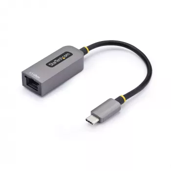 StarTech.com Adaptador USB-C a Ethernet 2,5GbE, NIC NBASE-T, red USB 3.0 Type-C 2,5/1G multivelocidad, compatible con Thunderbolt, Windows y Mac