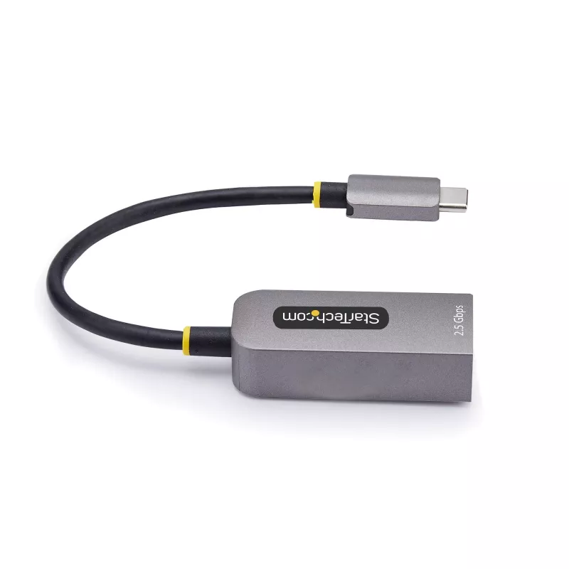 StarTech.com Adaptador USB-C a Ethernet 2,5GbE, NIC NBASE-T, red USB 3.0 Type-C 2,5/1G multivelocidad, compatible con Thunderbolt, Windows y Mac