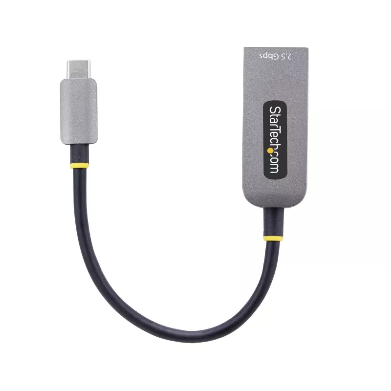StarTech.com Adaptador USB-C a Ethernet 2,5GbE, NIC NBASE-T, red USB 3.0 Type-C 2,5/1G multivelocidad, compatible con Thunderbolt, Windows y Mac