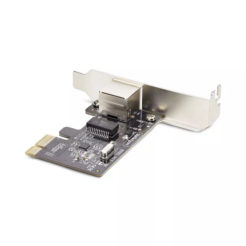 StarTech.com Tarjeta adaptadora de red Gigabit PCIe de 1 puerto, NIC de perfil bajo, tarjeta LAN PCI Express 10/100/1000Mbps, Realtek RTL8111H, Windows y Linux, conforme a TAA