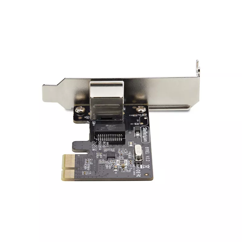 StarTech.com Tarjeta adaptadora de red Gigabit PCIe de 1 puerto, NIC de perfil bajo, tarjeta LAN PCI Express 10/100/1000Mbps, Realtek RTL8111H, Windows y Linux, conforme a TAA