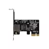 StarTech.com Tarjeta adaptadora de red Gigabit PCIe de 1 puerto, NIC de perfil bajo, tarjeta LAN PCI Express 10/100/1000Mbps, Realtek RTL8111H, Windows y Linux, conforme a TAA